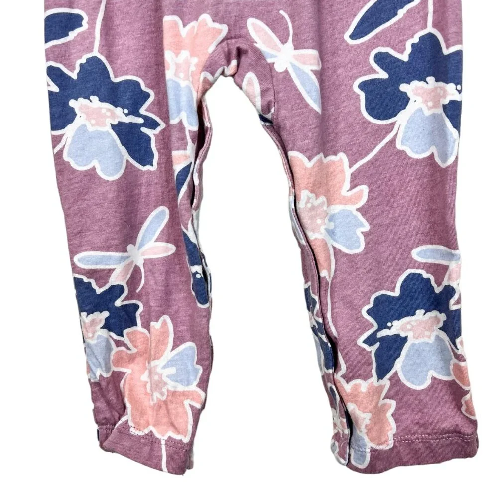Child of Mine by Carter's Sz 24 M Jumper Purple Floral Multicolor‎ Snaps Romper